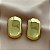 BRINCO RETANGULAR BOLEADO LISO DOURADO AÇO 316L⭐️ - Imagem 2