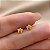 BRINCO ESTRELA TARRAXA BABY FOLHEADO A OURO 18K⭐ - Imagem 2
