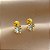 BRINCO PONTO DE LUZ ZIRCÔNIA TARRAXA BABY FOLHEADO A OURO 18K⭐ - Imagem 2