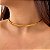 COLAR ARO FIO ACHATADO LISO FOLHEADO A OURO 18K⭐️ - Imagem 1