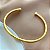 PULSEIRA ARO FIO QUADRADO FOLHEADO A OURO 18K⭐️ - Imagem 2