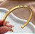 PULSEIRA ARO FIO ACHATADO LISO FOLHEADO A OURO 18K⭐️ - Imagem 3