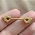PIERCING MAMILO CORAÇÃO DIABINHO ZIRCÔNIAS 14MM HASTE AÇO 316L FOLHEADO A OURO 18K SEMIJOIA PARA ATUALIZAÇÃO⭐️ - Imagem 3