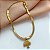 PULSEIRA FITA FINA PINGENTE ÁRVORE DOURADO AÇO 316L⭐️ - Imagem 2