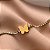 PULSEIRA FIO ZIRCÔNIAS BORBOLETA LISA DOURADO AÇO 316L⭐️ - Imagem 3