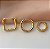 BRINCO KIT ARGOLINHAS FORMATOS ANA DOURADO AÇO 316L⭐️ - Imagem 2