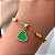 PULSEIRA CORAÇÃO RESINADO DETALHE QUADRADINHOS DOURADO AÇO 316L⭐️ - Imagem 2
