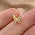 PIERCING CARTILAGEM/TRÁGUS HASTE AÇO 316L BORBOLETA CRAVEJADA EM ZIRCÔNIAS 6MM FOLHEADO A OURO 18K SEMIJOIA PARA ATUALIZAÇÃO⭐️ - Imagem 3
