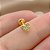 PIERCING CARTILAGEM/TRÁGUS HASTE AÇO 316L CORAÇÃO MINI ZIRCÔNIAS 8MM FOLHEADO A OURO 18K SEMIJOIA PARA ATUALIZAÇÃO⭐️ - Imagem 3