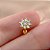 PIERCING CARTILAGEM/TRÁGUS FLOR ZIRCÔNIAS 7MM HASTE AÇO 316L FOLHEADO A OURO 18K SEMIJOIA PARA ATUALIZAÇÃO⭐️ - Imagem 3