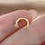 PIERCING FERRADURA ZIRCÔNIAS 6MM HASTE AÇO 316L FOLHEADO A OURO 18K SEMIJOIA PARA ATUALIZAÇÃO⭐️ - Imagem 5