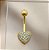 PIERCING UMBIGO CORAÇÃO CRAVEJADO ZIRCÔNIAS 10MM HASTE AÇO 316L FOLHEADO A OURO 18K SEMIJOIA PARA ATUALIZAÇÃO⭐️ - Imagem 1