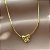 COLAR BORBOLETA MINI ZIRCÔNIA FOLHEADO A OURO 18K⭐️ - Imagem 1