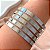 PULSEIRA / BRACELETE FIOS RETOS LISOS BIJU - Imagem 1