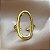 ANEL REGULÁVEL OVAL DOURADO AÇO 316L ⭐️ - Imagem 3