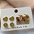 BRINCO KIT CORAÇÃO TIFFANY, ARGOLINHA E ZIRCÔNIA DOURADO AÇO 316L⭐️ - Imagem 2