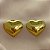 BRINCO CORAÇÃO LISO DOURADO AÇO 316L⭐️ - Imagem 1