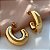 BRINCO ARGOLA TUBO OVAL BOLEADA DOURADO AÇO 316L⭐️ - Imagem 3
