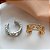 PIERCING FAKE MINI TREVOS VAZADOS ZIRCÔNIAS BIJU - Imagem 3