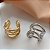 PIERCING FAKE FIOS CRUZADOS LISOS BIJU - Imagem 2
