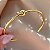 PULSEIRA / BRACELETE FIO NÓ DOURADO AÇO 316L⭐️ - Imagem 3