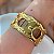 BRACELETE GROSSO MARTELADO CÍRCULOS VAZADOS DOURADO AÇO 316L⭐️ - Imagem 1