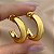 BRINCO ARGOLA TUBO P GROSSA DOURADO AÇO 316L⭐️ - Imagem 2