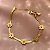 PULSEIRA FITA FINA FLORZINHAS DOURADO AÇO 316L⭐️ - Imagem 1