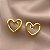 BRINCO CORAÇÃO BOLEADO VAZADO DOURADO AÇO 316L⭐️ - Imagem 1