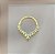 PIERCING NARIZ / SEPTO ARGOLINHA ZIRCÔNIAS EM "V" 8MM FOLHEADO A OURO 18K SEMIJOIA PARA ATUALIZAÇÃO⭐️ - Imagem 1