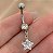 PIERCING UMBIGO PINGENTE ESTRELA ZIRCÔNIA 10MM AÇO 316L FOLHEADO A RÓDIO SEMIJOIA PARA ATUALIZAÇÃO⭐️ - Imagem 3