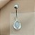 PIERCING UMBIGO GOTA PEDRA ZIRCÔNIA 10MM AÇO 316L FOLHEADO A RÓDIO SEMIJOIA PARA ATUALIZAÇÃO⭐️ - Imagem 1