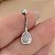PIERCING UMBIGO GOTA PEDRA ZIRCÔNIA 10MM AÇO 316L FOLHEADO A RÓDIO SEMIJOIA PARA ATUALIZAÇÃO⭐️ - Imagem 3