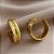 BRINCO ARGOLA DOIS FIOS GROSSOS DOURADO AÇO 316L⭐️ - Imagem 3