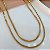 COLAR CORRENTE RABO DE RATO GROSSO 90CM DOURADO AÇO 316L⭐️ - Imagem 4