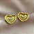BRINCO CORAÇÃO BORDA BOLEADA DOURADO AÇO 316L⭐️ - Imagem 1