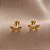 BRINCO BORBOLETA TARRAXA BABY FOLHEADO A OURO 18K⭐ - Imagem 1