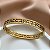 PULSEIRA / BRACELETE TREVOS DESENHADOS VAZADOS DOURADO AÇO 316L⭐️ - Imagem 2