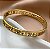 PULSEIRA / BRACELETE TREVOS DESENHADOS VAZADOS DOURADO AÇO 316L⭐️ - Imagem 3