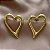 BRINCO CORAÇÃO VAZADO CURVADO DOURADO AÇO 316L⭐️ - Imagem 3