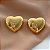 BRINCO CORAÇÃO BOLEADO CLÁSSICO DOURADO AÇO 316L⭐️ - Imagem 3