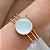 PULSEIRA / BRACELETE TRÊS FIOS PEDRA OLHO DE GATO BIJU - Imagem 1