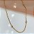 COLAR MINI PONTOS DE LUZ DOURADO AÇO 316L⭐️ - Imagem 1