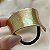 ELÁSTICO HAIR CUFF COM METAL LARGO TEXTURIZADO BIJU - Imagem 1