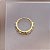 PIERCING CARTILAGEM ARGOLINHA CRAVEJADA ZIRCÔNIAS 7MM AÇO 316L FOLHEADO A OURO 18K SEMIJOIA PARA ATUALIZAÇÃO⭐️ - Imagem 4