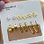BRINCO KIT 6 PARES DE BRINCOS FLOR DOURADO AÇO 316L⭐️ - Imagem 1