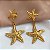 BRINCO ESTRELAS PENDENTES DOURADO AÇO 316L ⭐️ - Imagem 3