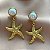 BRINCO PÉROLA COM ESTRELA PENDENTE DOURADO AÇO 316L⭐️ - Imagem 1