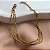 PULSEIRA CORRENTE TRIPLA FINA MINI BOLINHAS DOURADO AÇO 316L⭐️ - Imagem 1