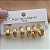 BRINCO KIT ARGOLAS LARGAS JATEADAS DOURADO AÇO 316L⭐️ - Imagem 3